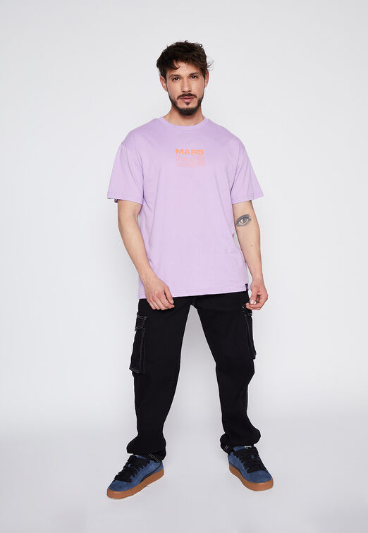 Polera Hombre Lila Galaxia Family Shop