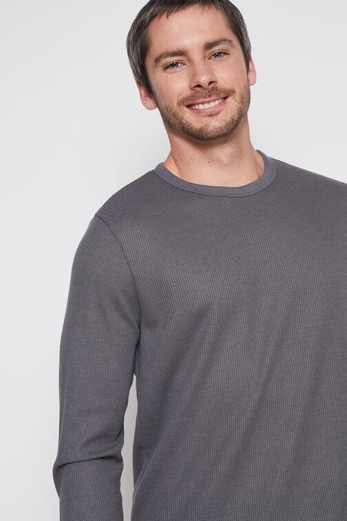 Polera Hombre Gris Wafles Family Shop