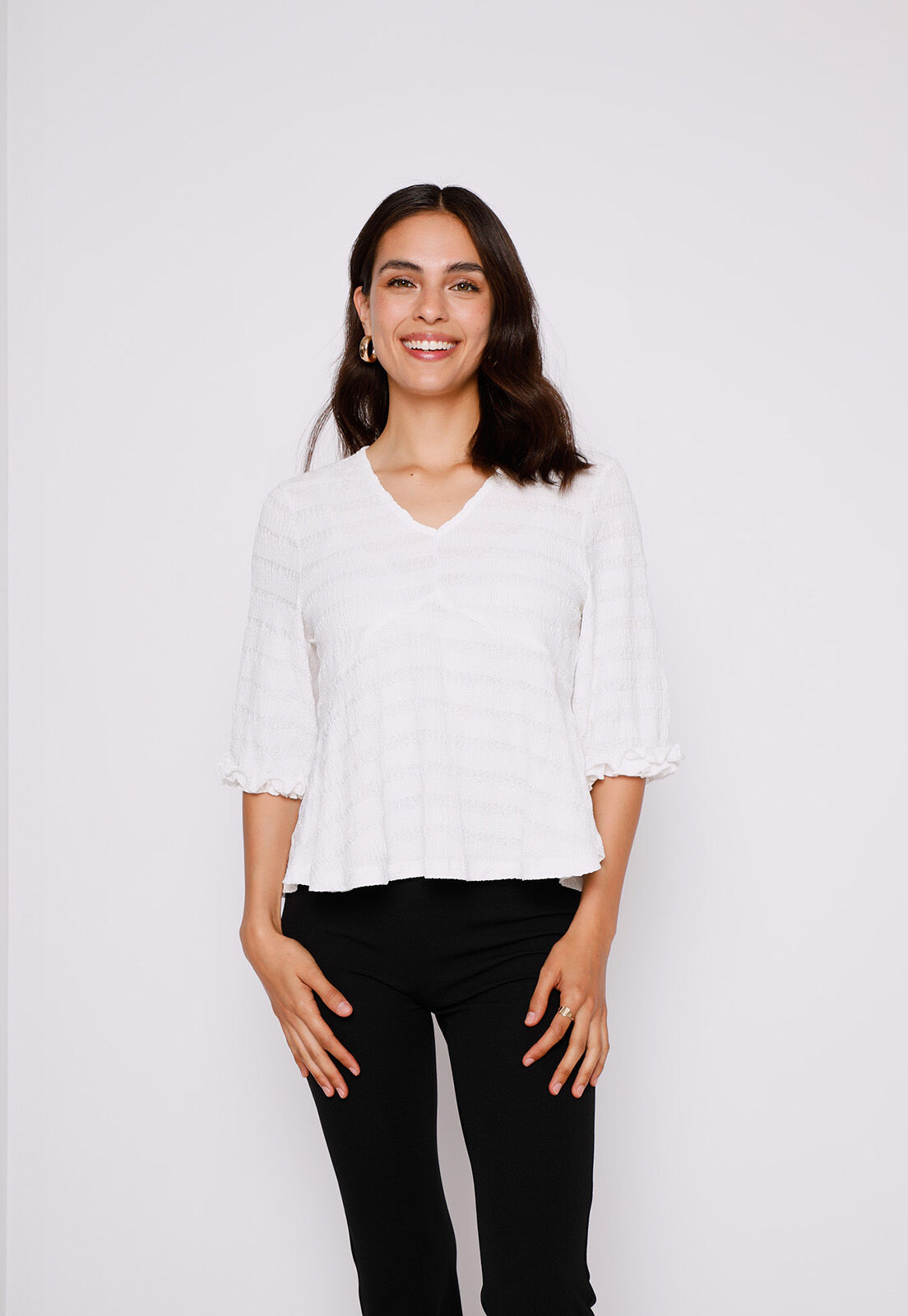 Polera Mujer Crudo Manga 3 4 Fantasia Family Shop