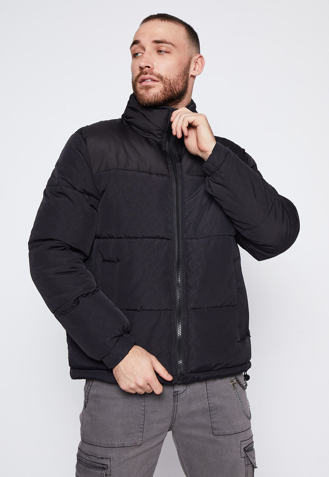 Parka hombre gris new arrivals