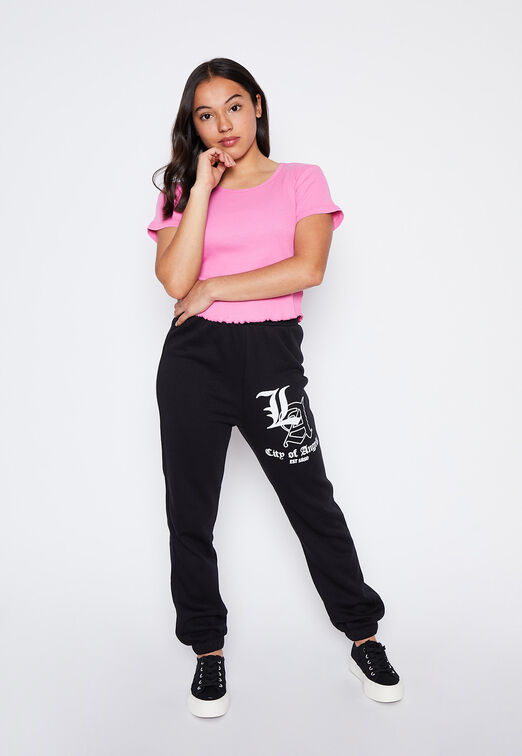 Pantalon Buzo Lola Negro Sporty Family Shop