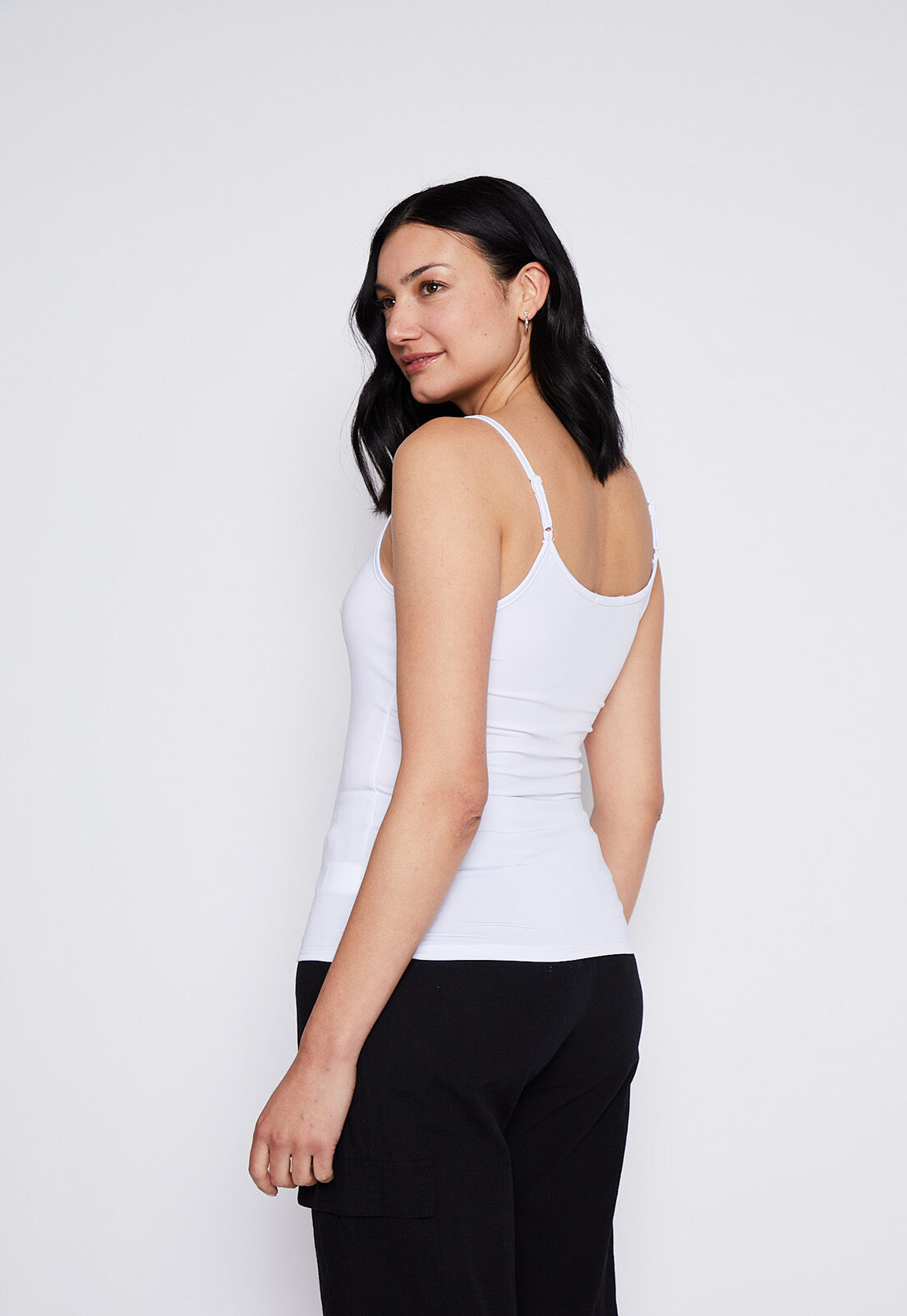 Polera store pabilo blanca