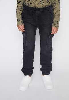 Jeans Nino Negro Soft Cargo Family Shop