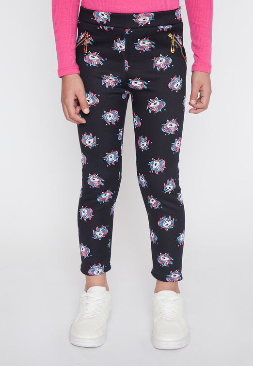 Calza Nina Negro Termica Family Shop