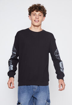 Polera Lolo Negro Waffle Family Shop