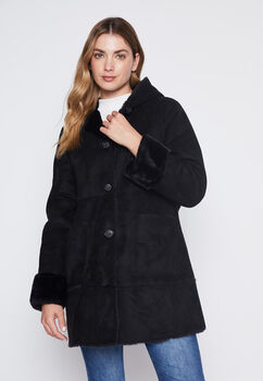 Chaqueta Mujer Negro Bonded Go Family Shop
