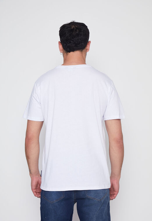 Polera Hombre Blanco Basic Family Shop