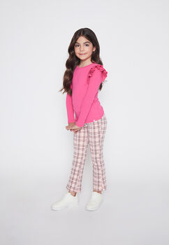Calza Nina Rosado Flare Termica Family Shop