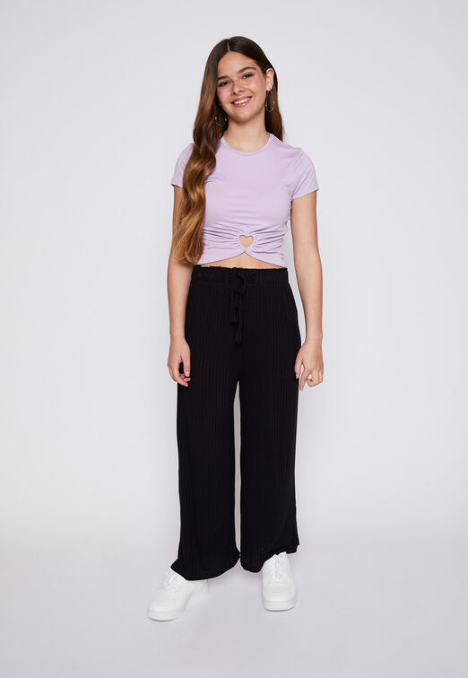 Polera Manga Corta Argollas Lila Family Shop