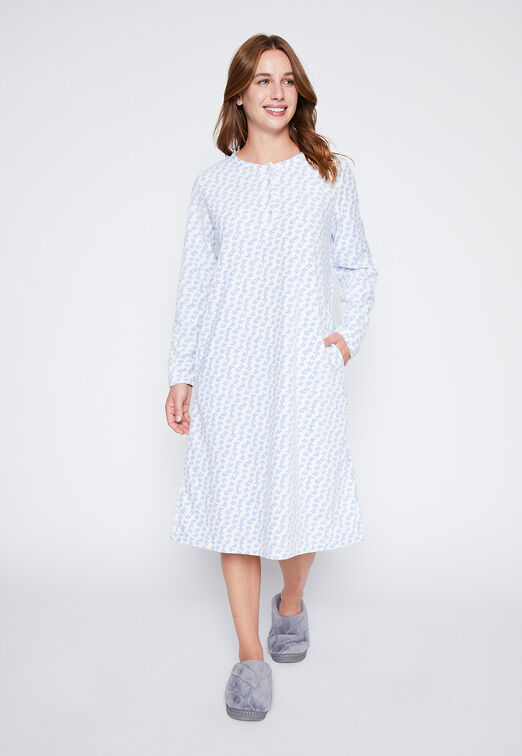 Pijama Mujer Celeste Camisola Polar Family Shop