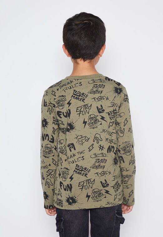 Polera Nino Verde Colores Family Shop