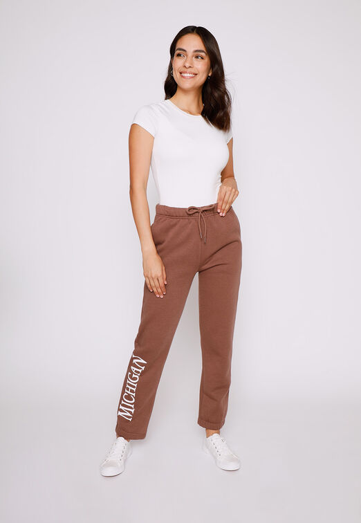 Pantalon Buzo Mujer Cafe Michigan Family Shop