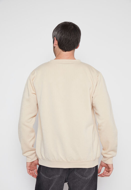 Poleron Hombre Beige Basic Family Shop