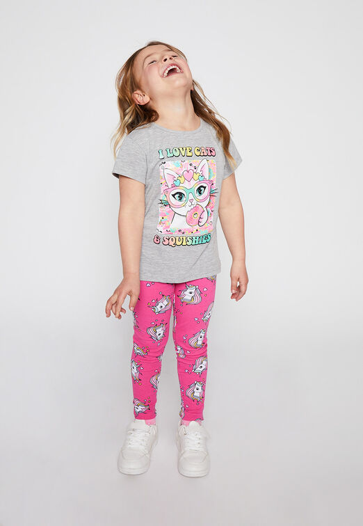 Polera Unicornios Gris Family Shop
