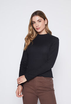 Sweater Mujer Negro Soft Family Shop
