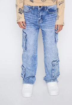 Jeans Nino Azul Multibolsillos Family Shop