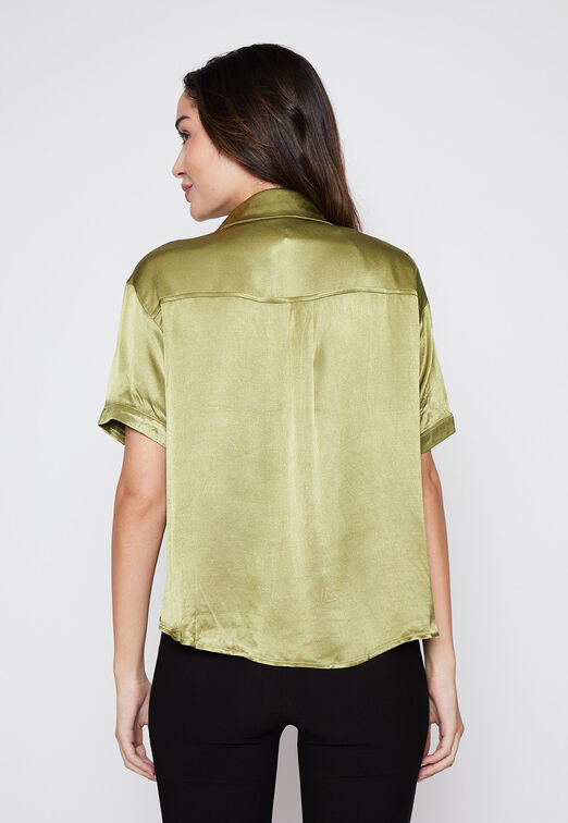 Blusa Mujer Verde Satin Family Shop