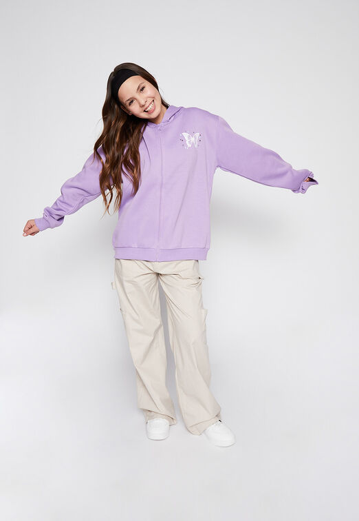 Poleron Zipper Lila Family Shop