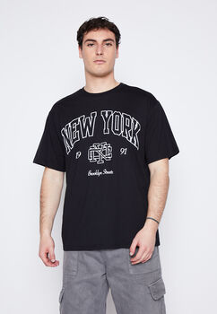 Polera Hombre Negro College Family Shop