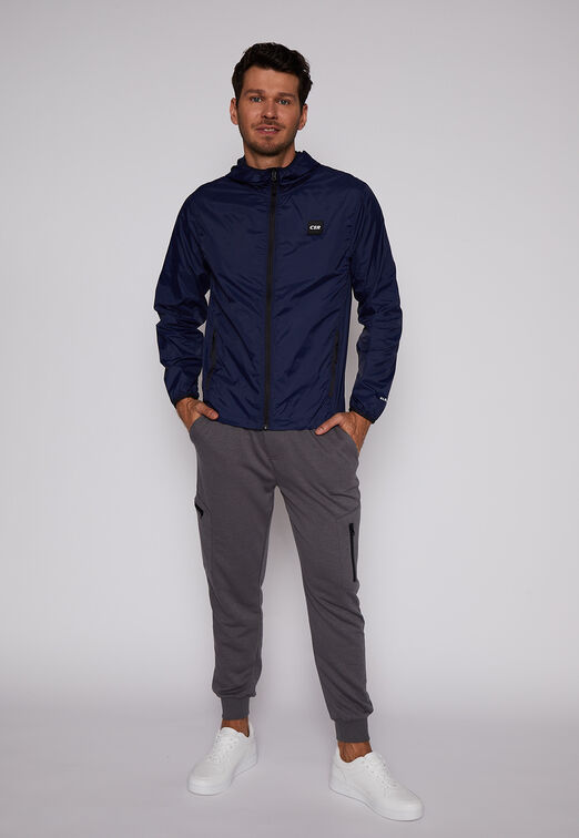 Cortaviento Con Cierre Azul Family Shop