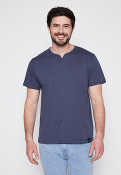 Polera Hombre Acero Botones Family Shop