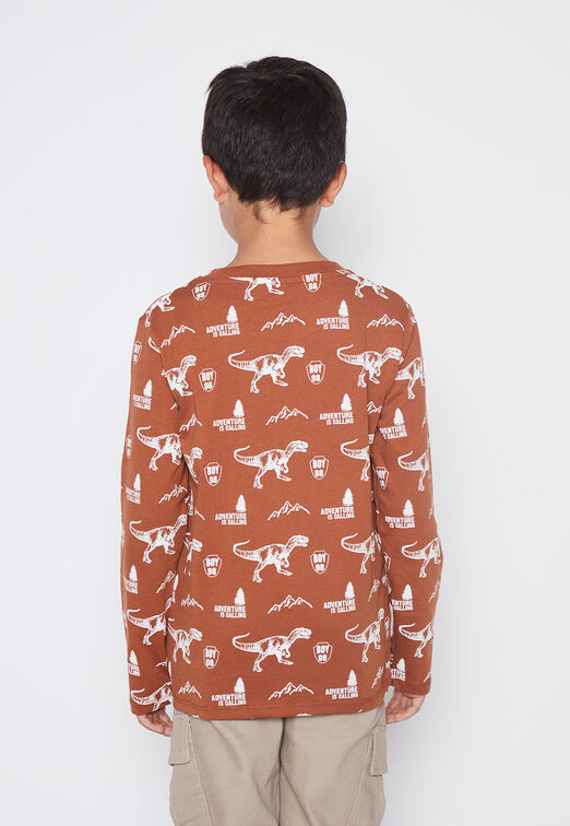 Polera Nino Cafe Colores Family Shop