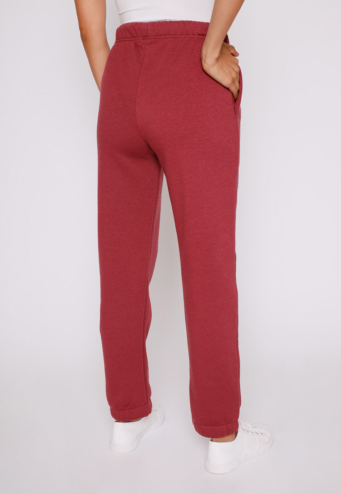 Pantalon Buzo Mujer Burdeo Michigan Family Shop