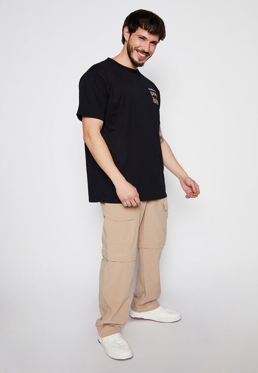 Polera Frases Negro Family Shop