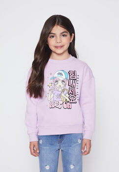 Poleron Nina Lila Girl Anime Family Shop