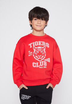 Poleron Nino Rojo Tigers Family Shop