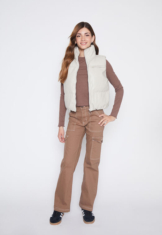 Chaqueta Lola Crudo Sinmangas Family Shop