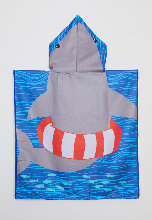 Toalla Con Gorro  Azul  Tiburon Family Shop