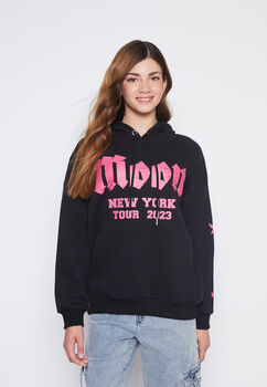 Poleron Lola Negro Letras Trend Family Shop