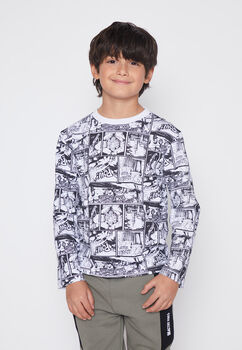 Polera Nino Blanco Moda Family Shop