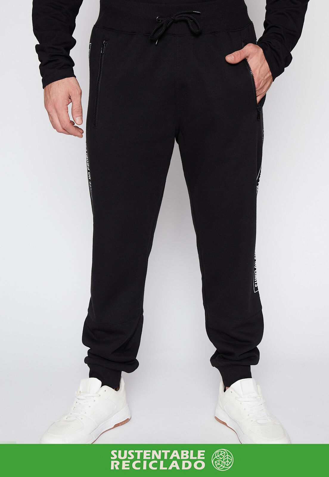 Pantalon de buzo negro sales