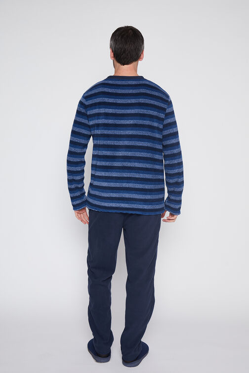 Pijama Hombre Azul Liso Family Shop