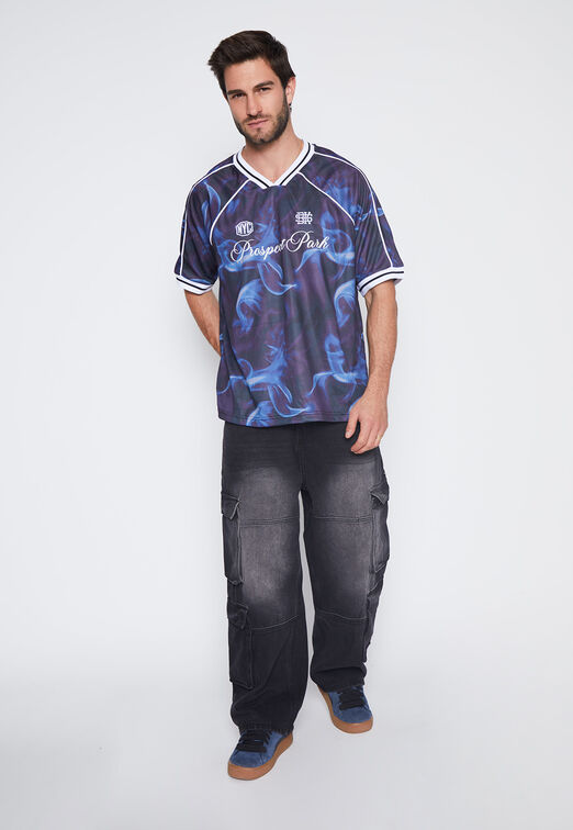 Jeans Hombre Negro Skate Multicargo Family Shop