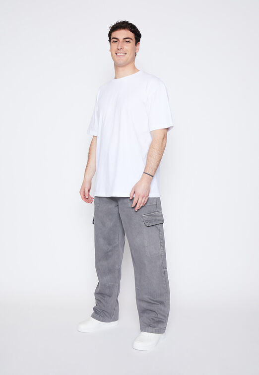 Pantalon Hombre Gris Cargo Family Shop