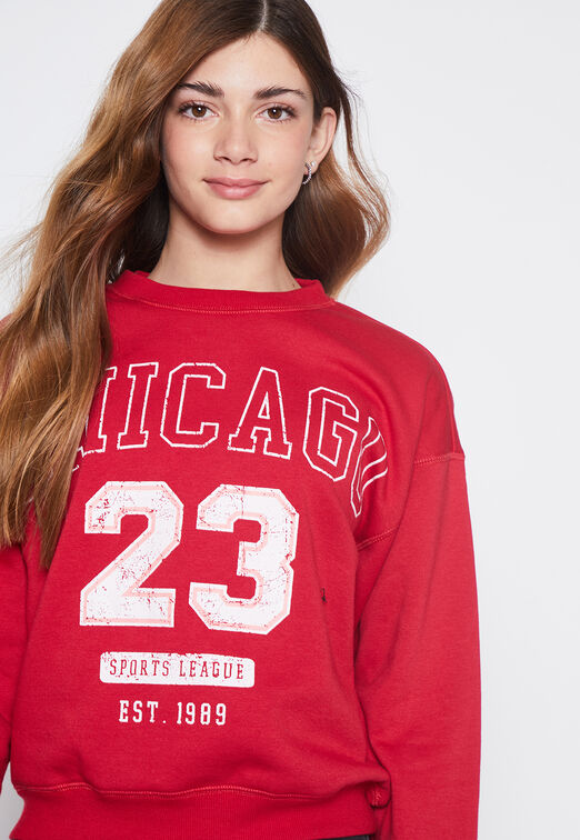 Poleron Lola Rojo Numero Family Shop