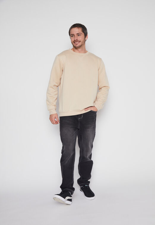 Poleron Hombre Beige Basic Family Shop
