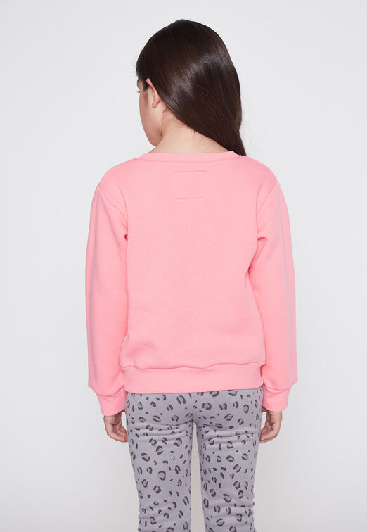 Poleron Nina Rosado Mariposa Flores Family Shop