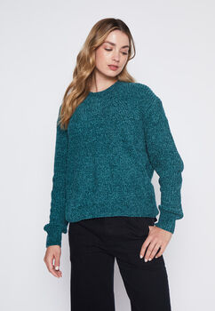Sweater Mujer Verde Chenille Family Shop