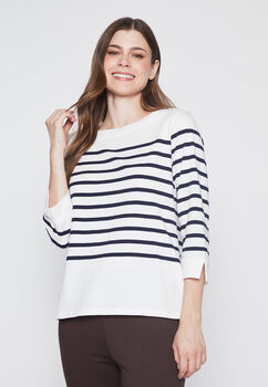 Polera Mujer Blanco Old Money Family Shop