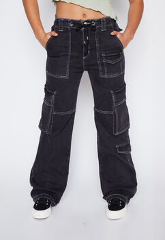 Jeans Lola Negro Multibolsillo Family Shop