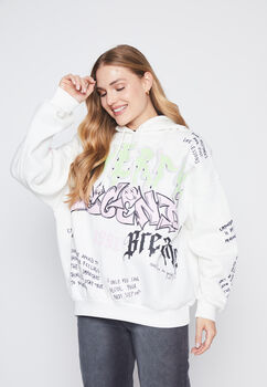 Poleron Mujer Crudo Grafity Family Shop