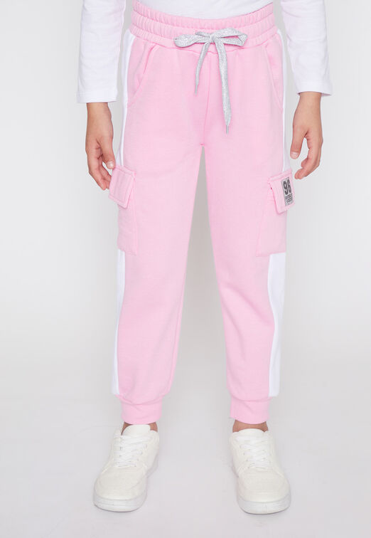 Pantalon De Buzo Nina Rosado Cargo Deportivo Family Shop