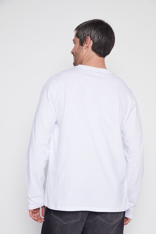 Polera Hombre Blanco Basica Family Shop