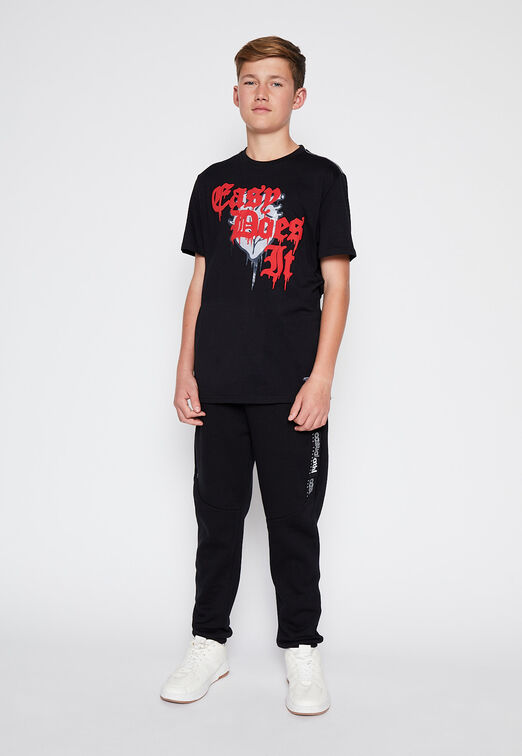 Pantalon De Buzo Stripe Deportivo Negro Family Shop