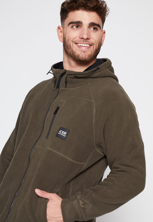 Poleron Polar Zipper Verde Family Shop