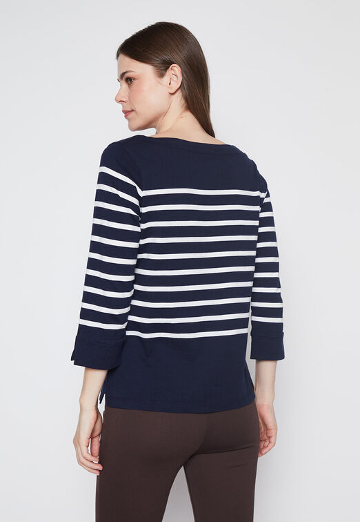 Polera Mujer Azul Old Money Family Shop